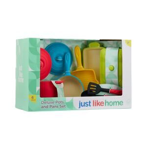 Just Like Home Deluxe Pots and Pans 9 Piece Playset NWT